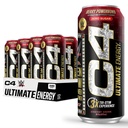 Cellucor C4 Ultimate x WWWE 124; Pre Workout Sugar Free Energy Drink 124; Tri-Stem Experience dengan 300mg Caffeine + TeaCrine + Dynamine 124; Berry Powerbomb 124; 16oz (Paket 12)