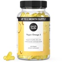 Bumi & Elle Algae Omega 3 Suplement - Vegan Omega 3 - Omega 3 Vegan Suplement w / Algae Oil & Vegan - Membantu Heart & Brain Health 1000 mg Per Serving