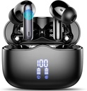 Earbuds Nirkabel, Bluetooth 5.3 Headphones in Ear with 4 ENC Noise Cantelling Mic, HiFi Stereo Deep Bass Earphones 40H Playtime, in- Ear Earbud Bluetooth DlP Tampilkan IP7 Waterproof, USB- C