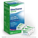 SinuCleanse Pre- Campuran Paket Saline untuk Sinus Rinse dan Sistem Irrigasi Nasal, 100 Count, dibuat di Amerika Serikat, All- Natural, Farmasi Tingkat dan PH Balanced