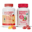 Anak SmartyPants Multivitamin Gummies and Probiotic Immunity Bundle: Minyak Ikan Omega 3 (EPA / DHA), Vitamin D3, C, Vitamin B12, B6, Digetical & Imune Dukungan Tambahan (30 Hari)