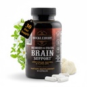BUCKLEBURY Brain and Memory Suplemen Basopa & Alpha GPC - Nootropic Brain Capsules for Cognitive Support, Focus & Mental Clarity - Memory and Focus Pills for Women & Men - Vegan 60 Kapsul