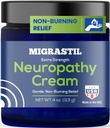 Dasar Vigor Migrastil Neuropathy Relief Cream Ekstra Kekuatan untuk Kaki, Kaki, dan Tangan. Dibuat di Amerika Serikat. Vegan dan Cruelty- Free, Non- Greasy, Gentle, Non- Burning with Cooling Effect (4 oz.)