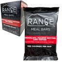 Range Meal Bar - Tinggi Calorie Pengganti Meal Bars - Gluten Free Bars - Backpacking Meals - 6 Pack (Coklat, Peanut Butter and Coffee)