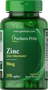 Puritan 's Pride Zinc 50 Mg, 250 Count