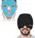 ZNOY CUETY D Bundle of Gel Beads Ice Face Mask for Headches, Puffy Eyes, Redness and Migraine Headtache Cap Hat, Head ice Pack Membungkus Es Beanie Cold Cap