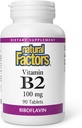 Faktor Alam - Vitamin B2 Riboflavin 100mg, Dukungan untuk Energi & Normal Metabolisme, 90 Tablet