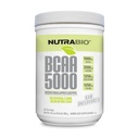 NutraBio BCAA 5000 Powder - Ferwered Branched Chain Acids for Muscle Growth & Recovery - Natural Flavors, Sweeteners, dan Warna, Vegan, Gluten Free - Unflamited, 60 Servings