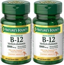Natures Bounty Methylcobalamin B12 Microlozenge Tablet, 1000 mcg, 120 Count), 60 Cacah (Paket 2)