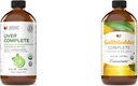 Lengkap Natural Products Liver Lengkap 8oz & kandung kemih Lengkap Cleanse dan keseimbangan 8oz Bundle