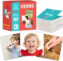 80 Verb Cards with Action Videos 126; Theck Action Verb Flash Cards for Speech Therapy