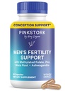 Blue Stork Fertility Suplemen Pria-Pendukung Konsep untuk-Nya - Pria Prenatal Vitamin dengan Maca Root, Ashwagandha, Folate, B12 - Sperm Heath, Drive, Motility - 60 Capsules