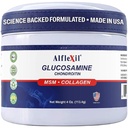 ALFA VITAMINS Alflexil Glucosamin Plus Chondroitin Cream dengan MSM & Collagen, Dukungan Kesehatan, Gabungan & Muscle Pain Relief, Meningkatkan Gerakan, Absorpsi Cepat, dan Moisturizes Skin, 4 Oz.