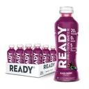 Siap Air Protein ® - 20g Whey Protein Isolate, Zero Sugar, Minuman Olahraga Lower-Calorie untuk Hidration & Recovery - Electrolite, Escule Amino Acids - Black Cherry, 16.9 fl Oz Bottles (12- Pack)