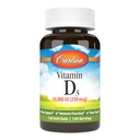 Carlson - Vitamin D3, 10000 IU (250 mcg), Vitamin D Suplemen, Bone & Imune Dukungan, Vitamin D3 Softgeels, Heart Health, Gluten Free Vitamin D Capsules, 120 Softgels