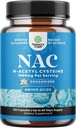 Tambahan NAC N-Acetyl Cysteine 10000mg - Gegan Ledakan Tinggi Tidak Smelly NAC 1000mg Capsules Glutathione Precursor untuk Liver Cleanse Detox & Repair Plus Lung Kesehatan dan Dukungan Imunitas (2 Bulan)