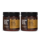 Setiap Man Jack Beard Butter- Pewarna Sandalwood halus - Hidrates dan Style Dry, Jenggot Unruly Ketika Mengambil Itch - Tentu Dirave dengan Shea Butter dan Coconut Minyak - 4 ons (2 Pack)