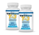 Absolute Nutrition Thyroid T3 Radical Metabolic Dups for Women, Energy and Focus, Healthy Thyroid Function, Natural Formula, Non-GMO, No Caffeine, 2 Pack 60 Servings, 120 Kapsul