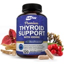 NutriFlair Thyroid Support Complex, 120 Kapsul - dengan Iodin, Black Pepper, Ashwagandha, Vitamin B12 - Thyroid Suplemen Perempuan dan Pria