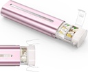Zannaki Aluminum 7 Day Weekly Pill Organizer, Portable Travel Pill Case with Three Layer Seal, Large Kapasitas Kotak Pil Harian, Kontainer Pill untuk Vitamin, Pil, Suplemen dan Obat-obatan