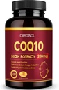 CoQ10 200 mg Softgeels dengan PQQ & Omega 3, Maksimum Absorpsi Koenzim Q10, powerful Antioksidant untuk Kesehatan Hati & Energi, 120 Hitung, 4 Pasokan Bulan, Non-GMO