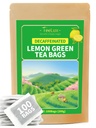 TeeLux Decaf Lemon Green Tea, Smooth Decontainated Green Tea with Refreshing Lemon Aroma & Flavor, 100 Count