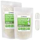 XPRS Nutra Vegan Ukuran 3 Terpisah Kapsul - 1000 Cacah Premium Kosong Caps Terpisah di Bags - Hapus Kapsul Kosong - Pil untuk Tambahan DIY