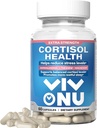 VivoNu Cortisol Health - Membantu Sustain Heally Energy, Balanced Cortisol Response, Relaxation & Deep Sleep - Ashwagandha 124; L- Teaine 124; Magnesium - Non-GMO - 60 Capsules