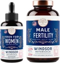 Liquid Iron Folic Acid VIT C dan Male Fertility Supplement Pregnancy Dukungan Bundle