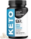 Keto Pills dengan Apple Cider Vinegar, The Mother & BHB 124; 10000mg GoBHB Ketones & Raspberry Ketones untuk Metabolisme, KecV (Keto Diet Support 124; Gluten- Free Suplemen 124.60 Capsules)