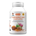 ANDREW LESSMAN Turmeric 400mg - 60 Capsules - 95% Curcuminoid sebagai Kompleks Phospholipid untuk Optimum Benefits dan Absorpsi, Ekstrak Standar Potensi Tinggi, Mudah Kecil untuk Swallow Capsules