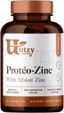 Utzy protéo- Zinc 124; Albion Cheriated Zinc Bisglycinate (TRACS ®) untuk Imune Health 124; Dibuat di USA 124; 60 Capsules