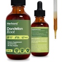 Dandellion Root 4 fl oz Liquid Extract - Natural Herbal Supplement for Cleansing, Digetional & Imunity - Organic Taraxacum offiale - Ukuran Keluarga - Potensi Tinggi Drops - 90- Day Suppply