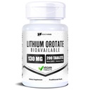 HealthFare Lithium Oclinging Supplemen 130mg; 200 tablet Vegetarian 144; Bioavability Tinggi Melacak Mineral 124; Mood, Otak & Memory Dukungan 124; Non-GMO, Gluten- Free 124; Dibuat di Amerika Serikat