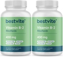 BestVITE Vitamin B-2 (Riboflavin) 400mg (240 Kapsul Vegetarian) (120 x 2)