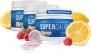 Nello Minuman Supercalm Mix - Ashwagandha KSM 66, Magnesium Glycinate, L-Theanine, Vitamin D3 - Ashwagandha Root Extract, Magnesium & L- Theanine Suplemen - (30 Pelayan) - 3 Pack