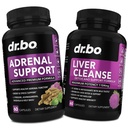 Dukungan Adrenal Cortisol & Liver Cleanse Detox Suplement - Suplemen Adrenal Fatigue untuk Kesehatan Cortisol - Pengaruh Pengaruh Kaus Formula dan Natural Milk Fistle Dandellion