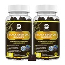 Black Seed Oil & Sea Moss Gummies, 2Pack Sea Moss Gummies Irish Sea Moss with Black Seed Oil, Ashwagandha Extract, Elderberry, Turmeric, Vitamin C, Vitamin D3 - Imune Dupport, Joints, Dibuckle, Hair & Skin