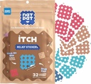 NATpat Magic Patch Itch Relief Stickers - Insect Bite Patch untuk Mosquitos, Ticks, Miges, Sandflies, and Bed Bug Bits - Buzzpatch - 32 Count