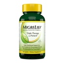 MigreLief Original Triple Therapy with Puracol - Nutrisi Dukungan untuk Penderita Migraine - 60 Caplets / 1 Pasokan Bulan