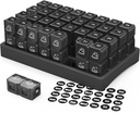 ZIKEE 30 Hari Pill Organizer Monthly, Portable Satu Bulan Kasus Pil Pill dengan 32 Dua kali sehari PM Kompartemen untuk Vitamin, Minyak Ikan, Suplemen dan Obat-obatan