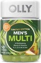 Multi milik OLLY Men, Vitamin A, C, D, E, B, Zinc, Edisi Terbatas, Pedagang Beracun 50