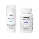 Skinuva ® Scar (1 oz) & Bruise (14 kapsul) - Advanced Silicone Cream Formulated with Growth Facters & Homepathic Bruze Formulasi dengan Arnica, Bromelain & Zinc