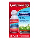 Cortizone -10 Maximum Kekuatan Itch Relief Massering Rollerball, 1% Hydrocortisone, Fast-Acting, Anti- Itch Liquid for Bug Bite, Rash, Eczema, Psoriasis, Poison Ivy, Oak, Sumac, 1.5 flo