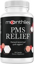 Suplemen Peninggalan Bulan untuk Dukungan Siklus Menstrual Wanita - Keseimbangan yang berlebihan dengan keseimbangan Mood Swings, Periode Cramps, Bloating, Fatigue, Retention Air, PMDD, Perimenopause (60 Day Supply 120 Capsules)
