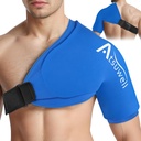 Atsuwell XL Shoulder Ice Pack Lick, Shoulders Ice Packs Rocks Cancer Therapy Cold, Cold Pack Shoulder Compression for Women, Shoulders Cold Packs Sleeve for Discomfort, Blue