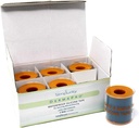 Kesederhanaan DermaPro Silicone Tape Waterproof -2 "x15 'Individual Pack of 6- Latex Free Tape Medical for Securing Wound Dressing - Silicone Wound Heeling Tape for Sensitive Skin Waterproof