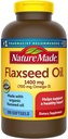 Alam Dibuat Organik Flaxseed Minyak 1400 mg Omega- 3 700 mg 300 Softgels