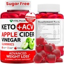 Guto ACV gummies Advanced Wheight Loss - Sugar Free ACV Keto Gummies - Gummy Suplemen untuk Perempuan dan Pria - Detox - Apple Cider Vinegar - Apple Flavor
