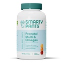 SmartyPants Prenatal Vitamin for Women, Multivitamin Gumies: Omega 3 Fish Oil (EPA / DHA), Biotin, Methylfolat, Vitamin D3, C, Vitamin B12, B6, A, K & Zinc, Inositol, 120 Count (Persiapan 30 Hari)